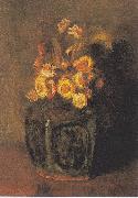 Vincent Van Gogh Ginger Pot with chrysanthemums oil painting picture wholesale